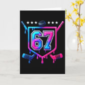 Carte Six Seven Hockey Drip  (Fleur jaune)