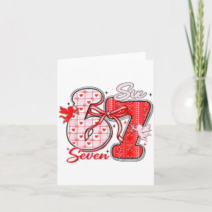 Carte Six Seven Meme 67 Coquette Arc Valentine Femmes Gi