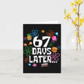 Carte Six Seven Meme 67 Days Of School Later Funny Teach (Fleur jaune)