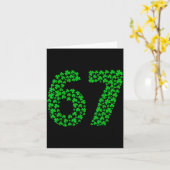 Carte Six Seven Meme 67 Saint-Patrick Chèvrefeuille Homm (Fleur jaune)