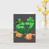 Carte Six Seven Meme 67 Saint-Patrick Hommes W (Fleur jaune)