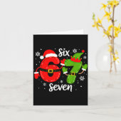 Carte Six Seven Meme Christmas 67 Xmas  (Fleur jaune)
