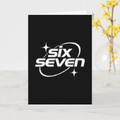 Carte Six Seven Mème Cool Y2k 67 Argot Gen Alpha (Fleur jaune)
