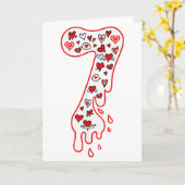 Carte Six Seven Meme Numéro 7 Saint-Valentin Couple (Fleur jaune)