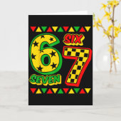 Carte Six Seven Mois de l'histoire des Noirs 6 7 Mois de (Fleur jaune)