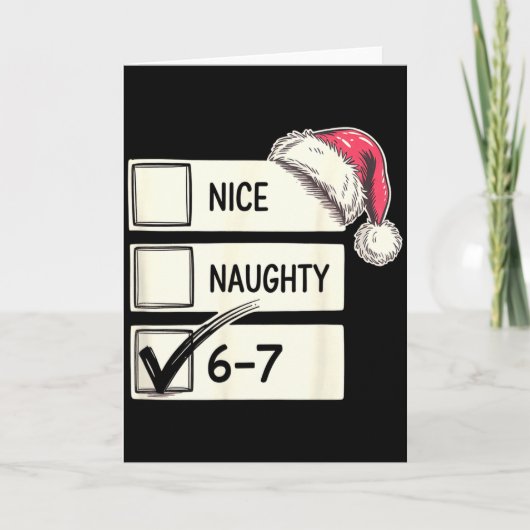 Carte Six Seven Nice Naughty 6-7 Argot  (Devant)