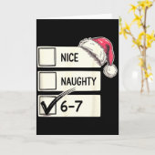Carte Six Seven Nice Naughty 6-7 Argot  (Fleur jaune)