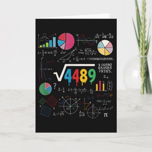 Carte Six Seven Prof de Maths 67 Mème Racine Carrée 4489 (Devant)