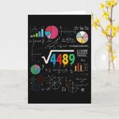 Carte Six Seven Prof de Maths 67 Mème Racine Carrée 4489 (Fleur jaune)