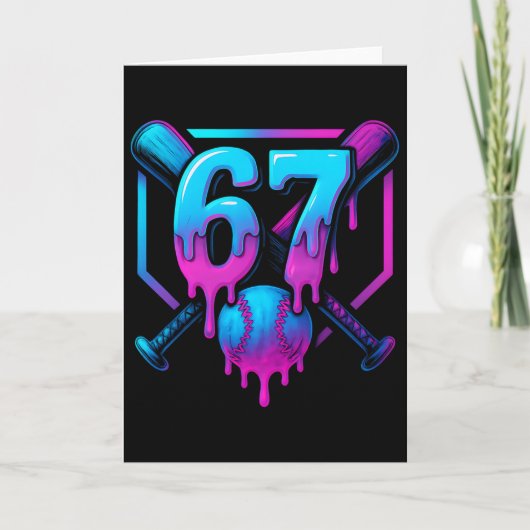 Carte Six Seven Sell Ice Cream Drip Cool 67 Gen Alpha Sl (Devant)