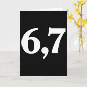 Carte Six Seven Trending 67 Logo _2 (Fleur jaune)