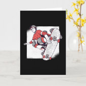 Carte Skate Skateboard Vintage (Fleur jaune)