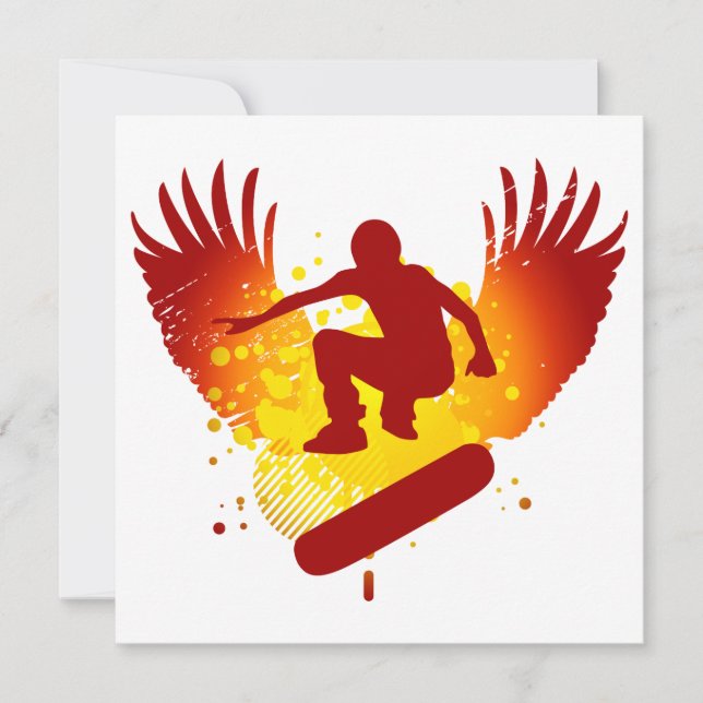 Carte skateboard haut de gamme (Devant)
