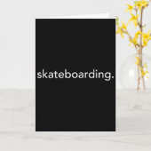 Carte Skateboard minimaliste. Minimal (Fleur jaune)
