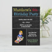 Carte Skateboard Park fête d'anniversaire (Debout devant)