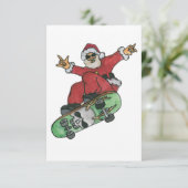 Carte Skateboard Père Noël (Debout devant)