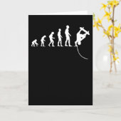 Carte Skateboarder Skate Skate Evolution Funny Cadeau (Fleur jaune)
