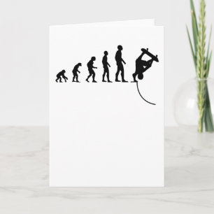 Carte Skateboarder Skate Skate Evolution Funny Cadeau
