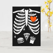 Carte Skeleton Baby Pregnant Xray Rib Cage For Fall Hall (Fleur jaune)