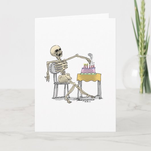Carte SKeLeToN BiRtHdAy CaKe (Devant)