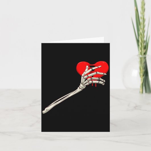 Carte Skeleton Broken Heart Bones Divorce Breakup Heartb (Devant)