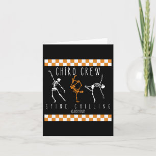 Carte Skeleton Dancing Chiro Crew Chiropractor Halloween