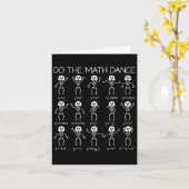 Carte Skeleton Danser Figures Equation Math Enseignant H (Fleur jaune)