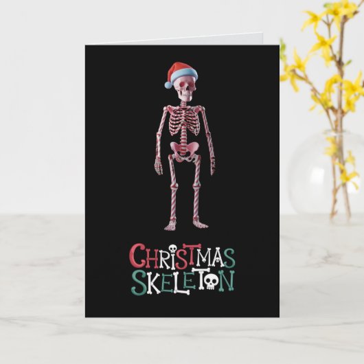 Carte Skeleton de Ckhristmas (Fleur jaune)