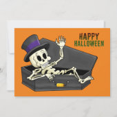 Carte Skeleton d'Halloween (Devant)