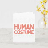 Carte Skeleton Drabing Dance Halloween (Fleur jaune)