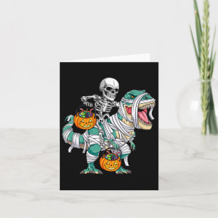 Carte Skeleton équitation Dinosaur T Rex Fun Kids Boys H