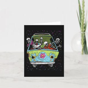 Carte Skeleton équitation Hippie Van Halloween Costume R