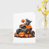 Carte Skeleton équitation Monster Camion Halloween Citro (Fleur jaune)