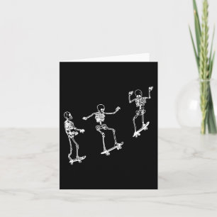 Carte Skeleton Fun Skateboard Halloween Skateboard Sk