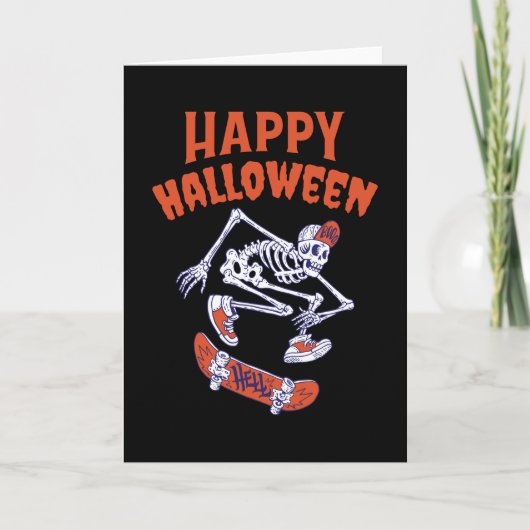 Carte Skeleton Halloween (Devant)