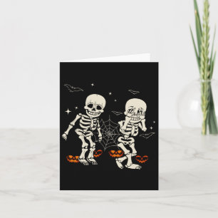 Carte Skeleton Kids Griddy-dance Halloween Trick Ou Trea