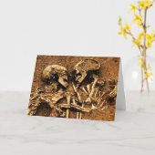 Carte Skeleton Love (Fleur jaune)