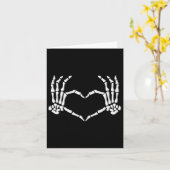 Carte Skeleton Mains Coeur Halloween Costume Hommes Femm (Fleur jaune)