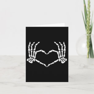 Carte Skeleton Mains Coeur Halloween Costume Hommes Femm