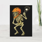 Carte Skeleton Playing Lacrosse Funny Lacrosse Players H (Devant)