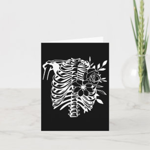 Carte Skeleton Rib Cage Fleur Easy Halloween Costume 1
