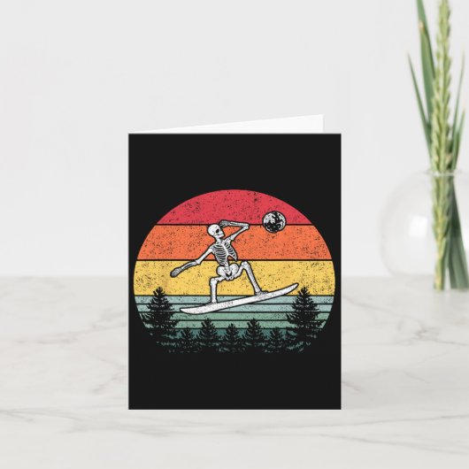 Carte Skeleton Snowboard Snowboard Moon Snowboard - (Devant)