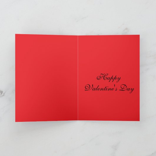 Carte Skeleton Valentine's Day (Intérieur)