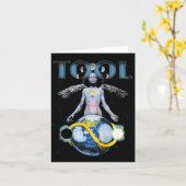 Carte Skeleton Vintage Tool Shake Handyma Sarcastic Musi (Fleur jaune)