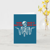 Carte Skeleton You Don’t Give Up  (Fleur jaune)