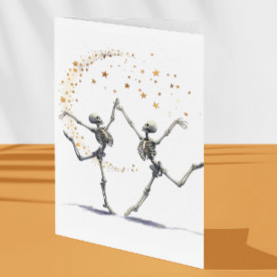 Carte Skeletons dansants Halloween