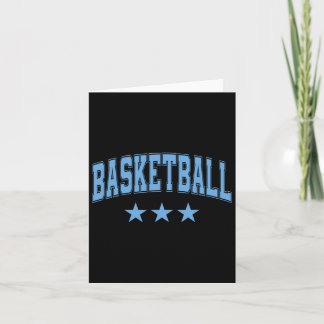 Carte Sketall Sky Blue Stars Clic Retro Varsity Texte
