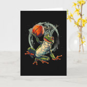 Carte Sketll Frog Toad Slam Dunk Artwork Sketll Hoop (Fleur jaune)