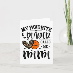 Carte Sketll My Favori Player Me Appelle Mimi Heart Gran