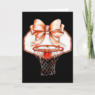 Carte Sketll Sports Mom Game Day Bow Sketll Girl Gift